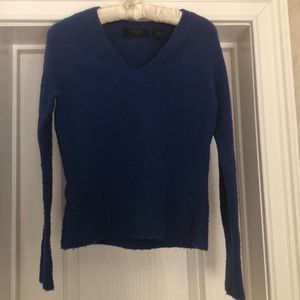Express Blue V-Neck Sweater